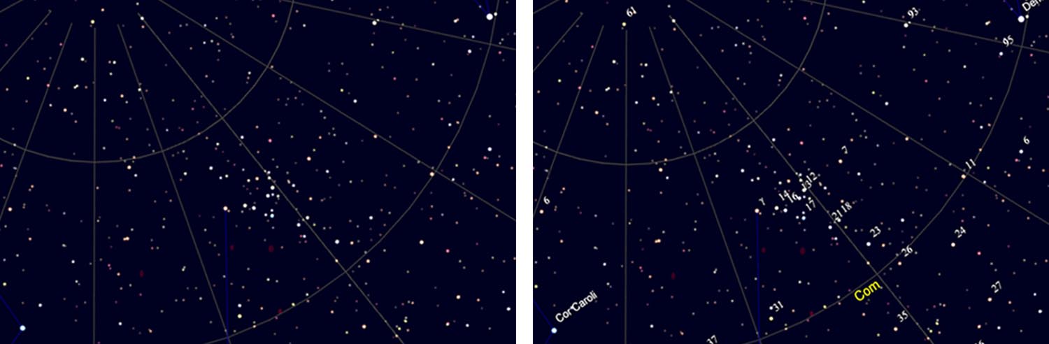 Coma Cluster map
